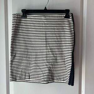 Madewell Striped Mini Skirt. Medium
